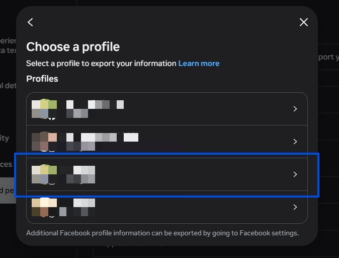 Choose your profile